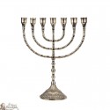 Cobre Candelabro Menorah - 30 cm