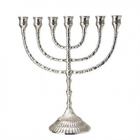 Candeliere di rame Menorah - 30 cm