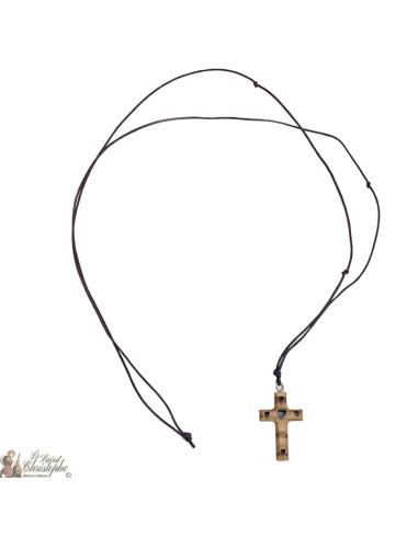 Collier Cordon Cœur oeil de Sainte Lucie 