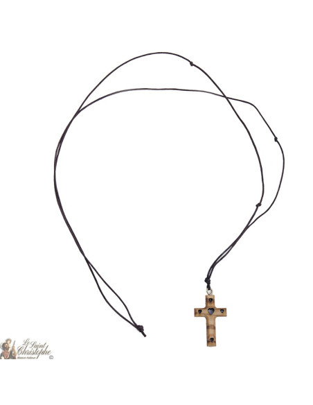Collier Cordon Cœur oeil de Sainte Lucie 
