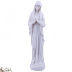  Statue de la Vierge de Banneux en Albatre - 39 cm 