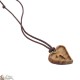 Collana cavo con croce di legno