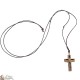 Cord Necklace with Olive Wood Cross