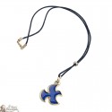Collier avec colombe bleue