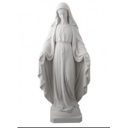  Statue de la Vierge Miraculeuse en Albatre -  23 cm