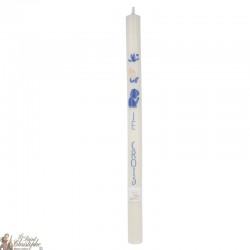 Communion candle -White or Beige 40 cm - Boy