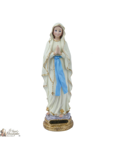 Notre Dame de Lourdes - statue  phosphorescente - 22 cm