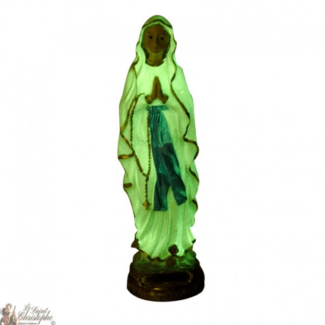 Our Lady of Lourdes - phosphorescent statue - 22 cm