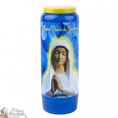 blue Candles Novenas to Our Lady of Banneux model 2 – french Prayer