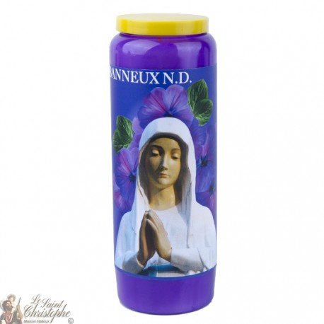 Purple Candles Novenas to Our Lady of Banneux model 3 – french Prayer