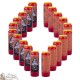 rote  Kerzen Novenen zu Heilige hildegard - Gebet Französisch