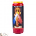 Red Candles Novenas to  Merciful  Christ - French Prayer
