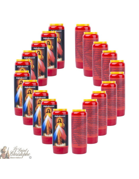  Novenas velas rojas a Cristo Misericordioso - Oración alemán