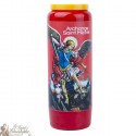 Red novena candles for Saint Michael