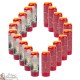 Candele Novene  rossi a Sacra Famiglia - Preghiera francese