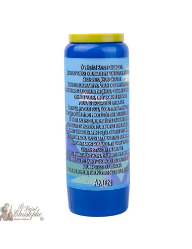 blue Candles Novenas to Saint George – french Prayer