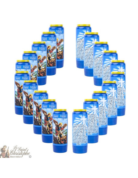 blue Candles Novenas to Saint Michael – french Prayer
