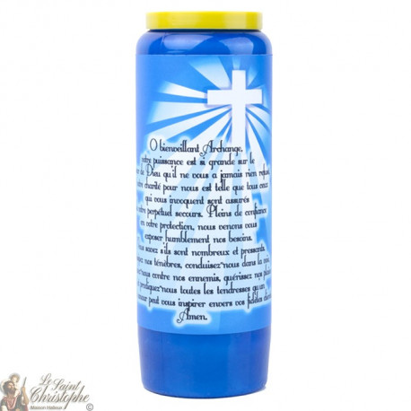blu Candele Novene a San Michele - Preghiera francese
