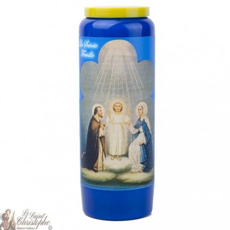 blue Candles Novenas to Holy Family – french Prayer
