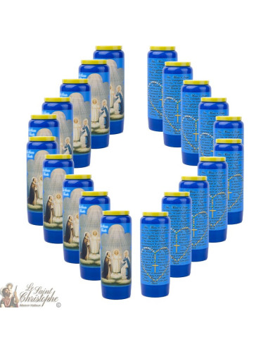 blu Candele Novene a Sacra Famiglia - Preghiera francese