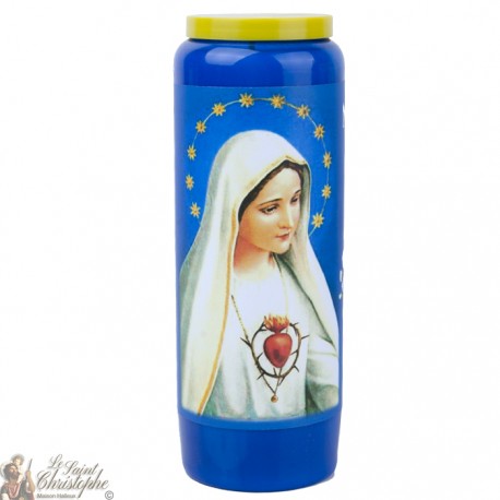 blue Candles Novenas to Our Lady of Fátima – french Prayer