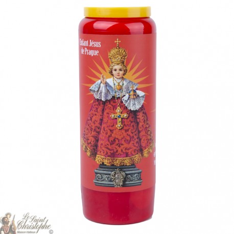 Red Candles Novenas to Infant Jesus of Prague - French Prayer