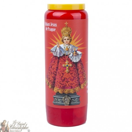 Red Candles Novenas to Infant Jesus of Prague - French Prayer