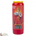 Red novena candles to the Infant Jesus of Prague