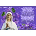 Aufgleber für Novenkerzen mit Gebet auf französisch - Unsere Liebe Frau von Banneux -  1