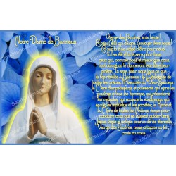 Pegatina francés con la oración – Nuestra Señora de Banneux