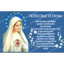 sticker with french  prayer - Our Lady of Fatima
