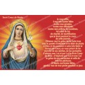Pegatina francés con la oración – Sagrado Corazón de María