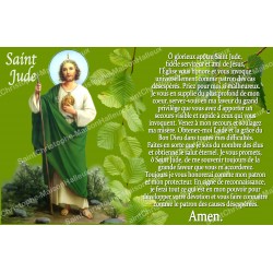 sticker with french  prayer - Saint Jude
