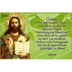 sticker with german  prayer - Jesus