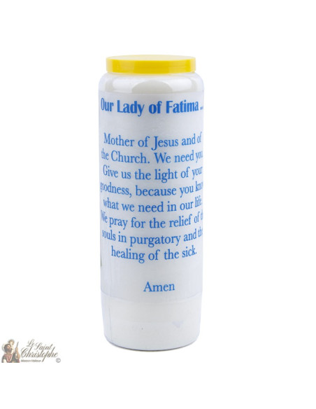 Candles Novenas to Fatima  - english Prayer