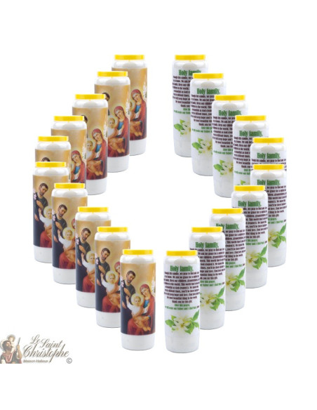 Candles Novenas to Holy Family - english Prayer