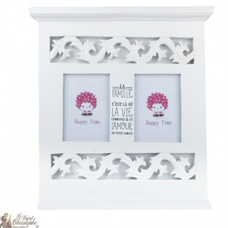 Cornice bianca personalizzata - Famiglia