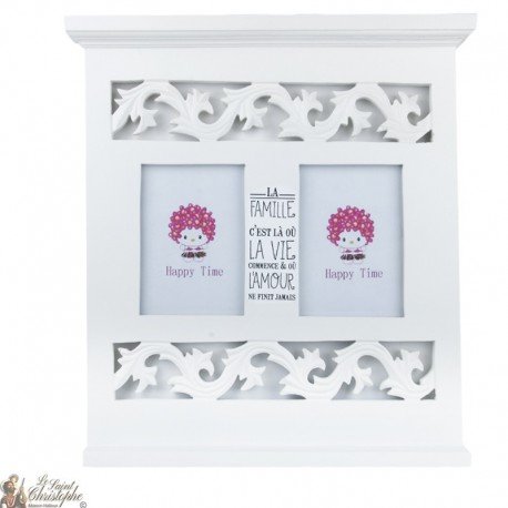Marco Blanco Personalizado - Familia
