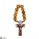 rosario de madera de olivo de Santa Rita