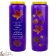 Candles Novenas purple person for lost French text -1-