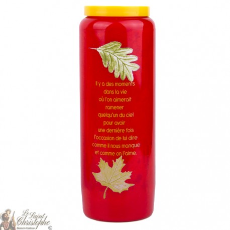 Novenas red candles to person lost French text -1-