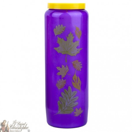 Candles Novenas purple person for lost French text -1-