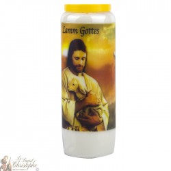 Bougies Neuvaines Agneau de Dieu - prière allemand