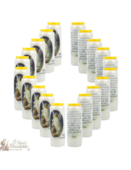 Bougies Neuvaines à l'ange gardien - prière allemand