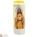 Bougies Neuvaines au sacré coeur de jésus - prière allemand