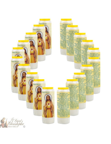 Velas Novena a Sagrado Corazón de Jesús - Oración alemán
